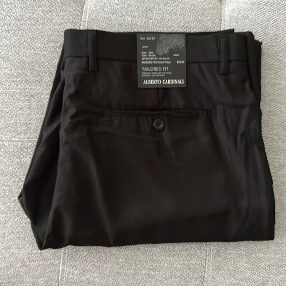 Alberto Cardinali Flat Front Dress Pants 36/30